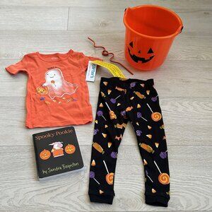Halloween Bundle Ghost Spooky Sweet 18 month Outfit Set NWT